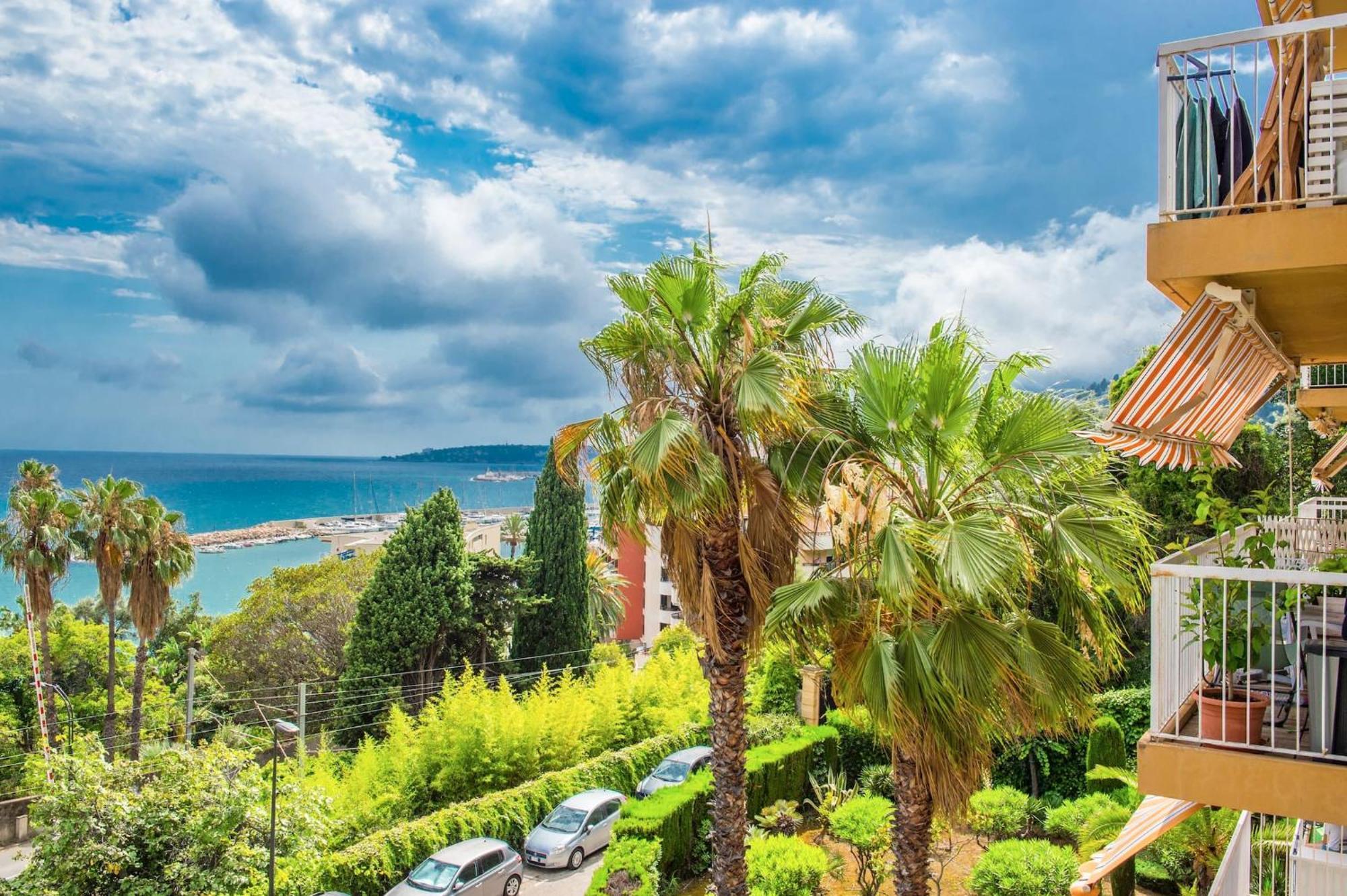 Vina Del Mare, Vue Mer, Terrasse Menton Exterior photo